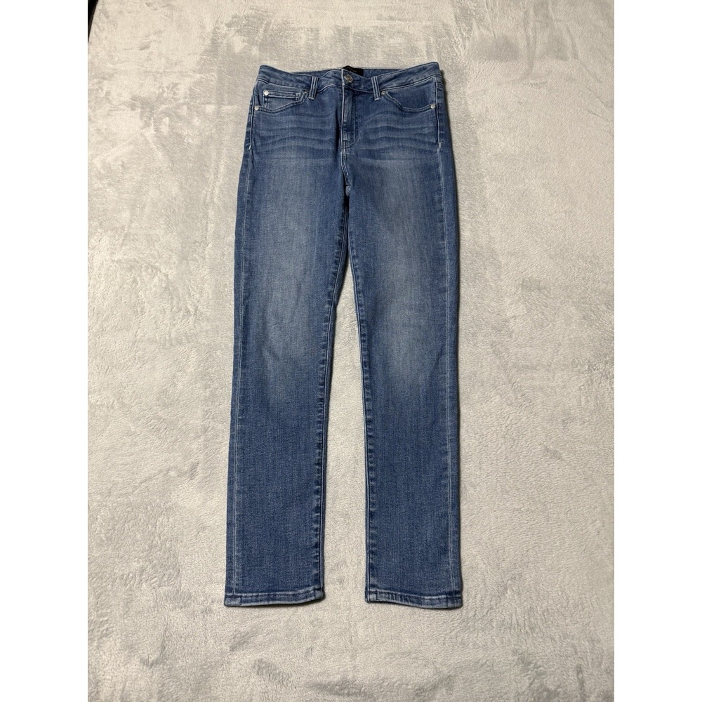 Quince‎ Stretch High Rise Skinny Jeans Seaside Blue Medium Wash Womens 28